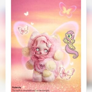 Fluttershy - Skullpanda X My Little Pony Pendant Series Pop Mart